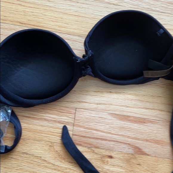 Victoria’s Secret black bikini top Sz 32B strapless or straps - Picture 3 of 4